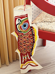 Rød Japansk Koinobori Fisk i Washi Papir til ophæng | 57 cm Studio Hafnia