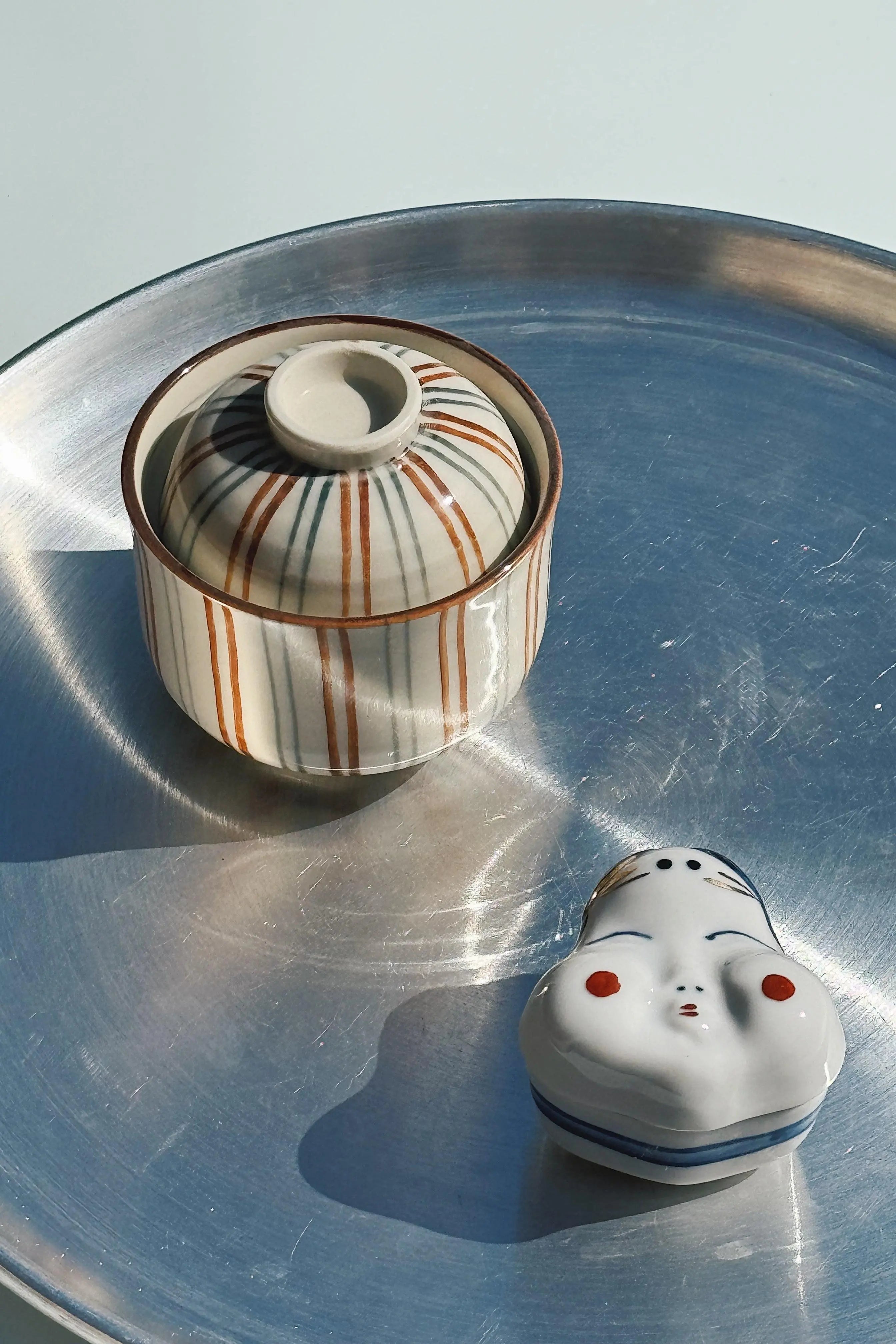  Grønstribet Bonbonniere (Lågkrukke) Studio Hafnia