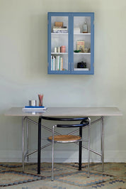 Stillark Colour Cabinet 01 in Misty Blue with a Hvass Grey interior, Studio Hafnia