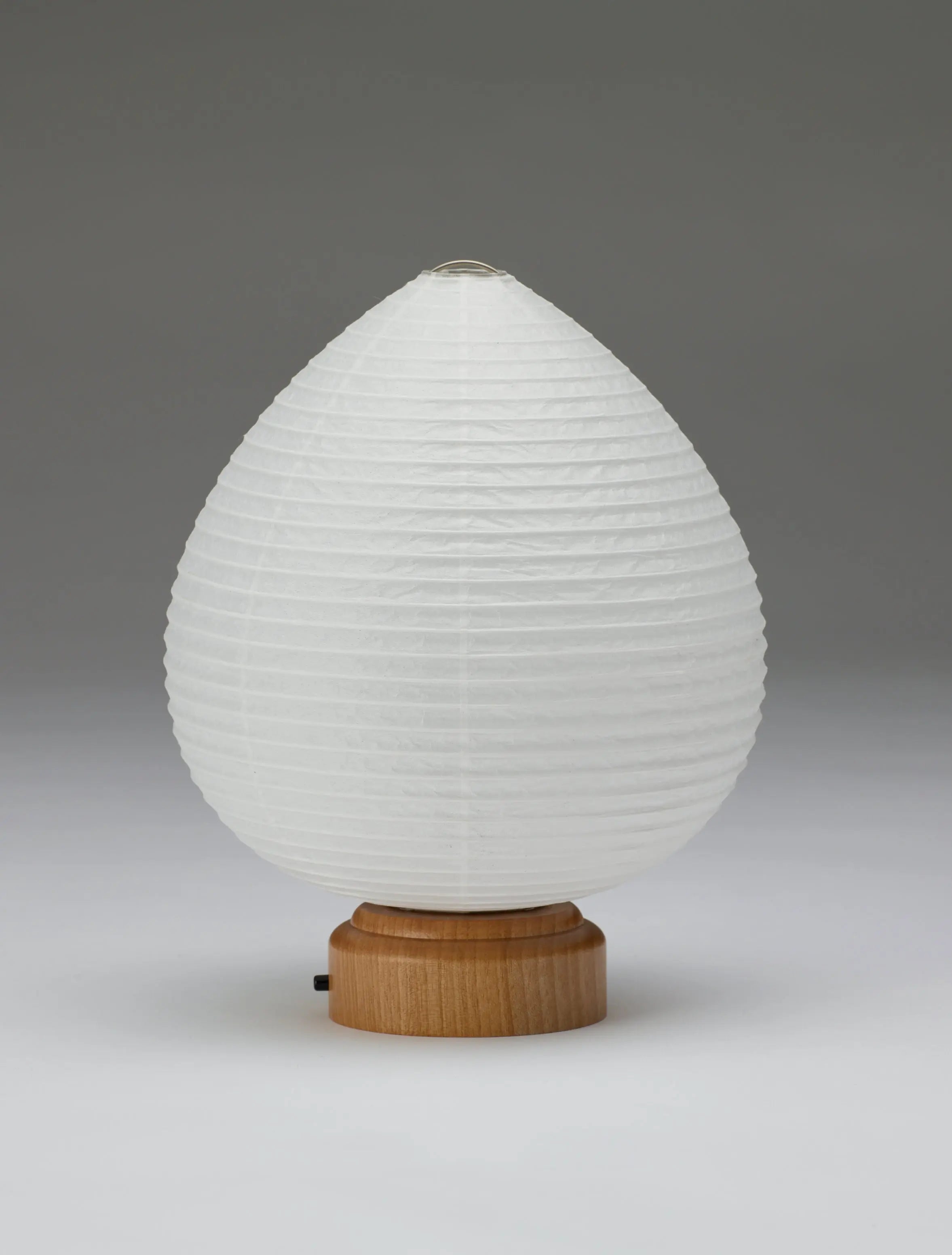 Shigeru Uchida Nature Paper Lamp Bud Japanese rice paper table lamp by Asano, W16 x H20 cm, Studio Hafnia