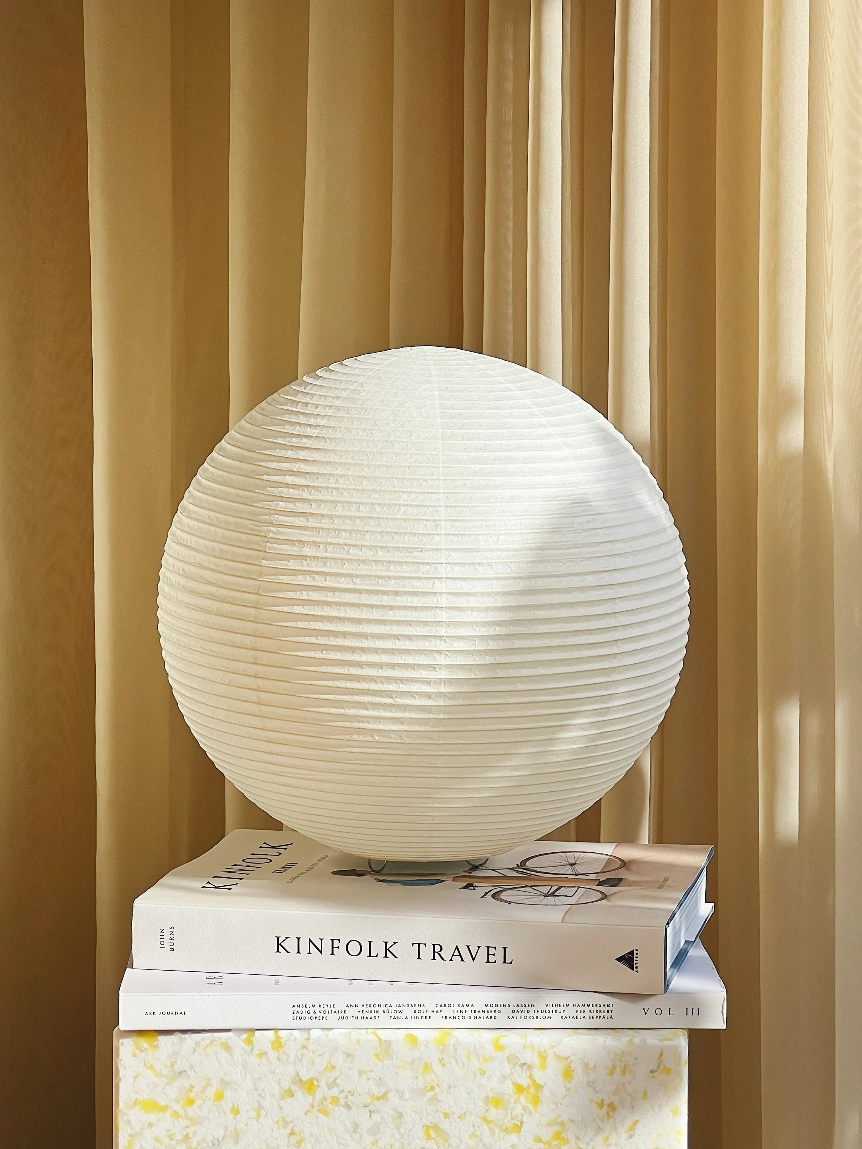 Japanese Shigeru Uchida Paper Moon PM05 Table Lamp in Washi