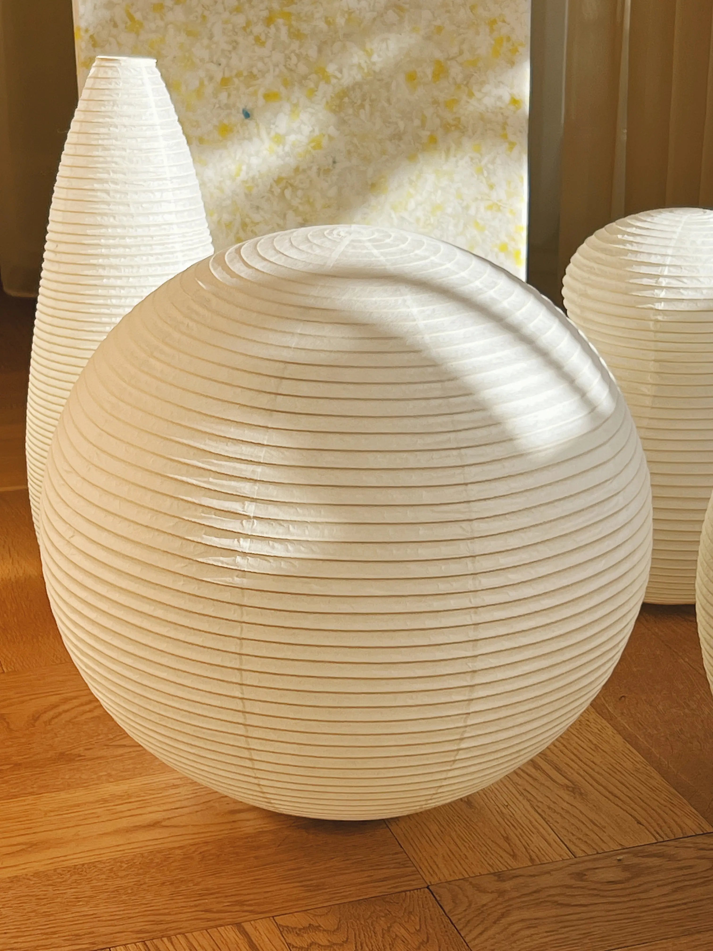 Japanese Shigeru Uchida Paper Moon PM05 Table Lamp in Washi