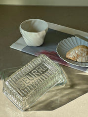 Smørboks i glas med låg Studio Hafnia