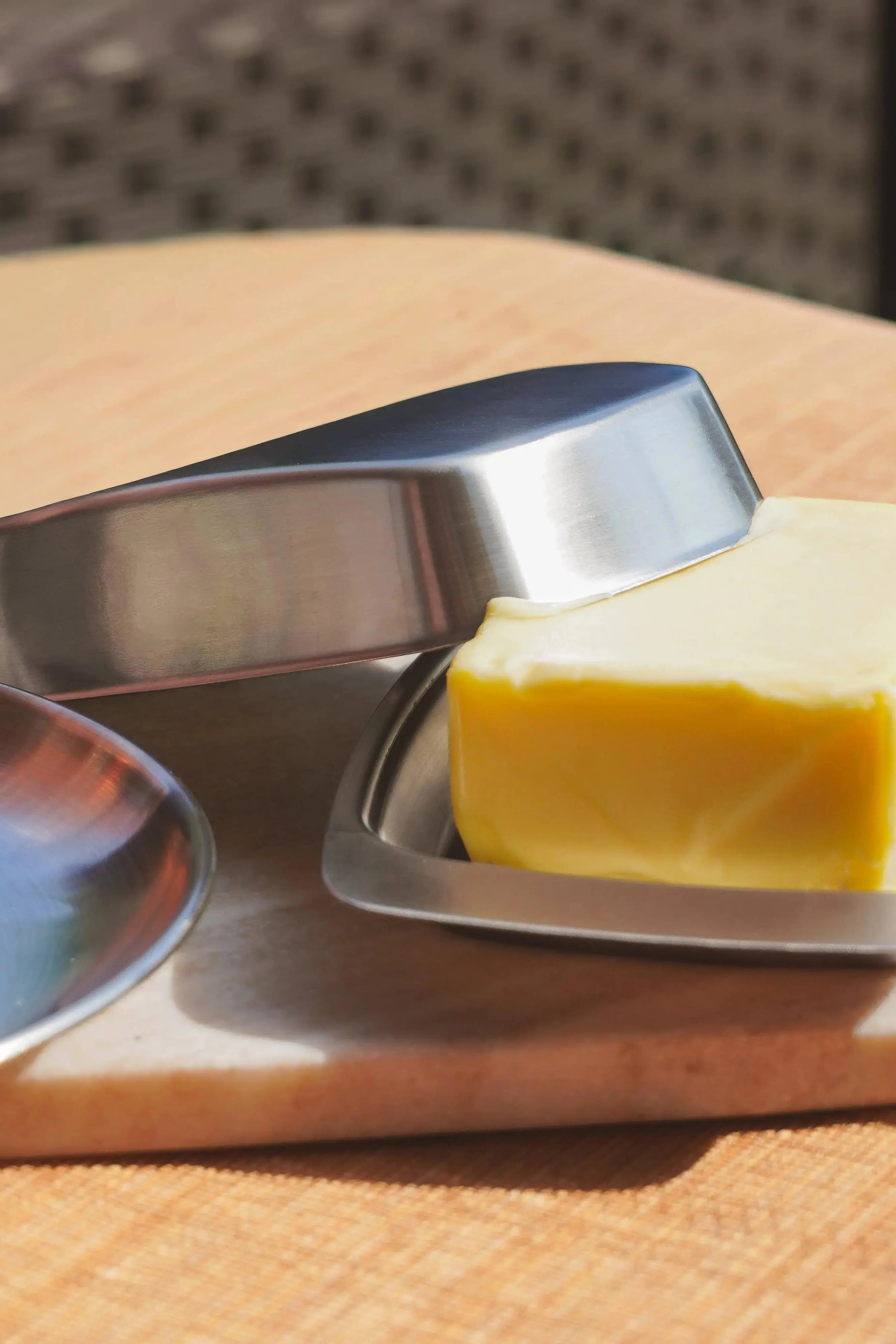 Smørskål med låg i rustfrit stål Studio Hafnia