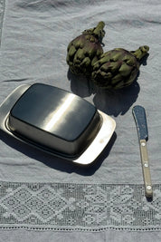 Smørskål med låg i rustfrit stål Studio Hafnia