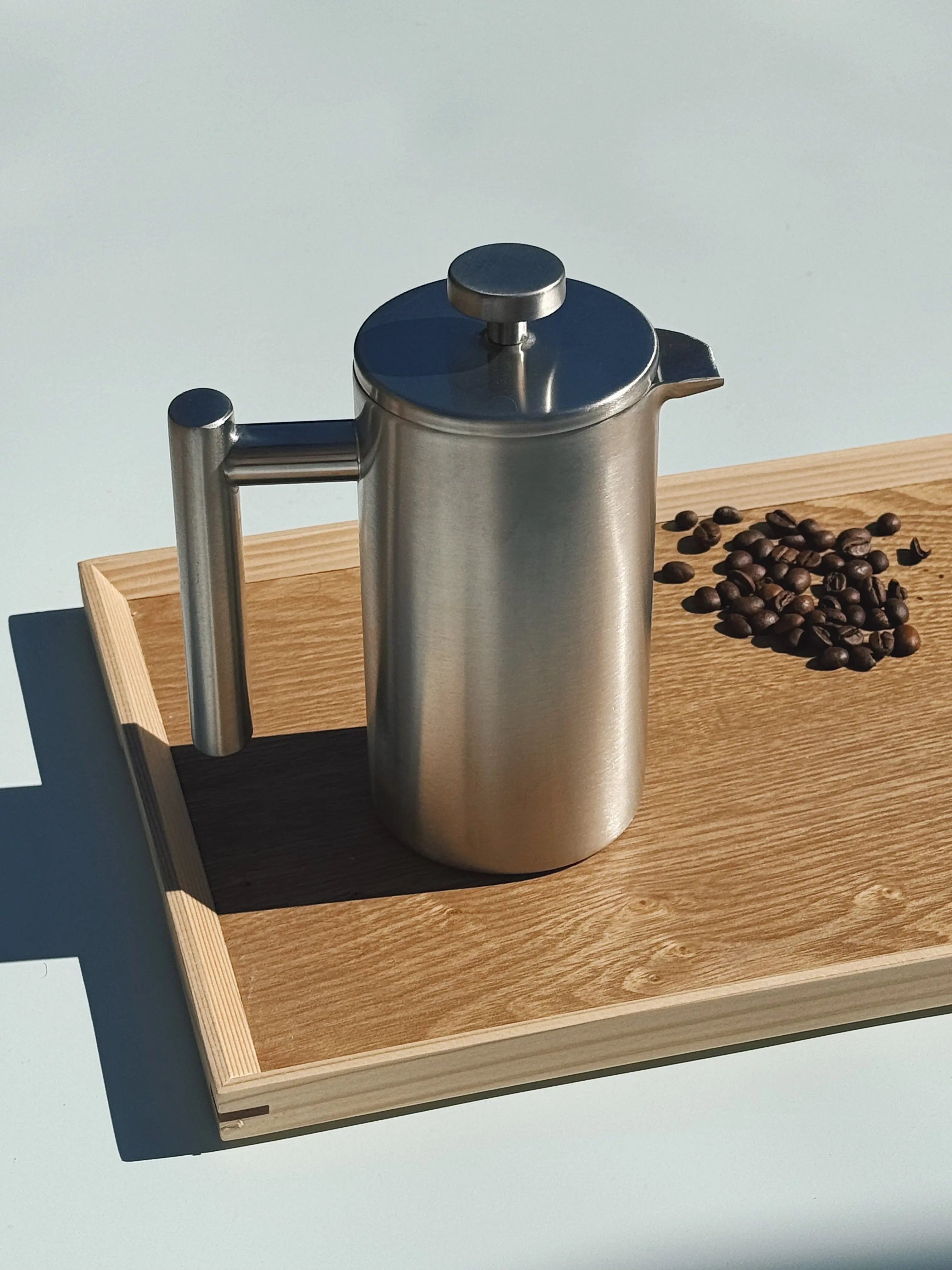 Stempelkande i Mat Stål | 1000 ml Studio Hafnia