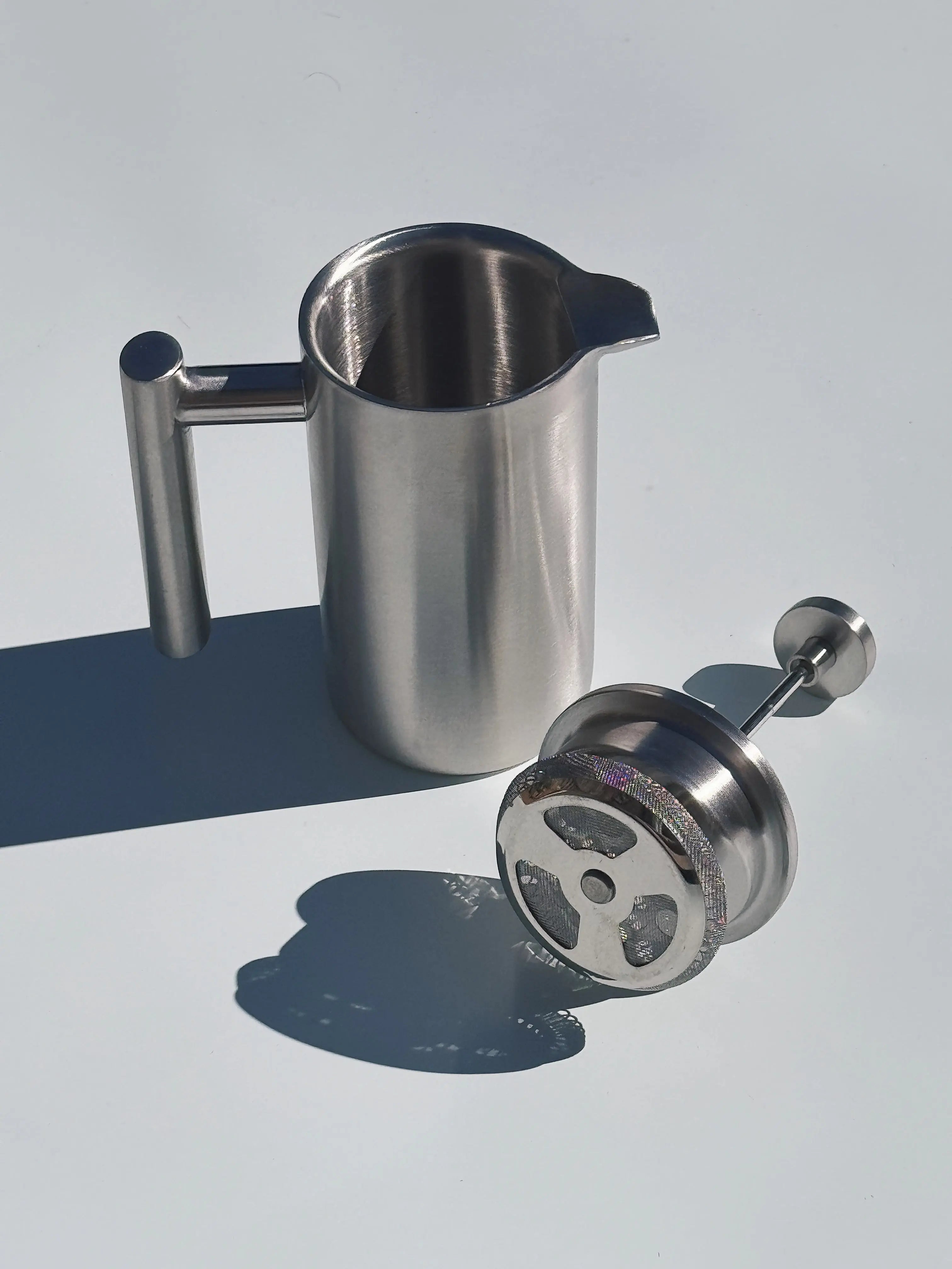 Stempelkande i Mat Stål | 350 ml Studio Hafnia