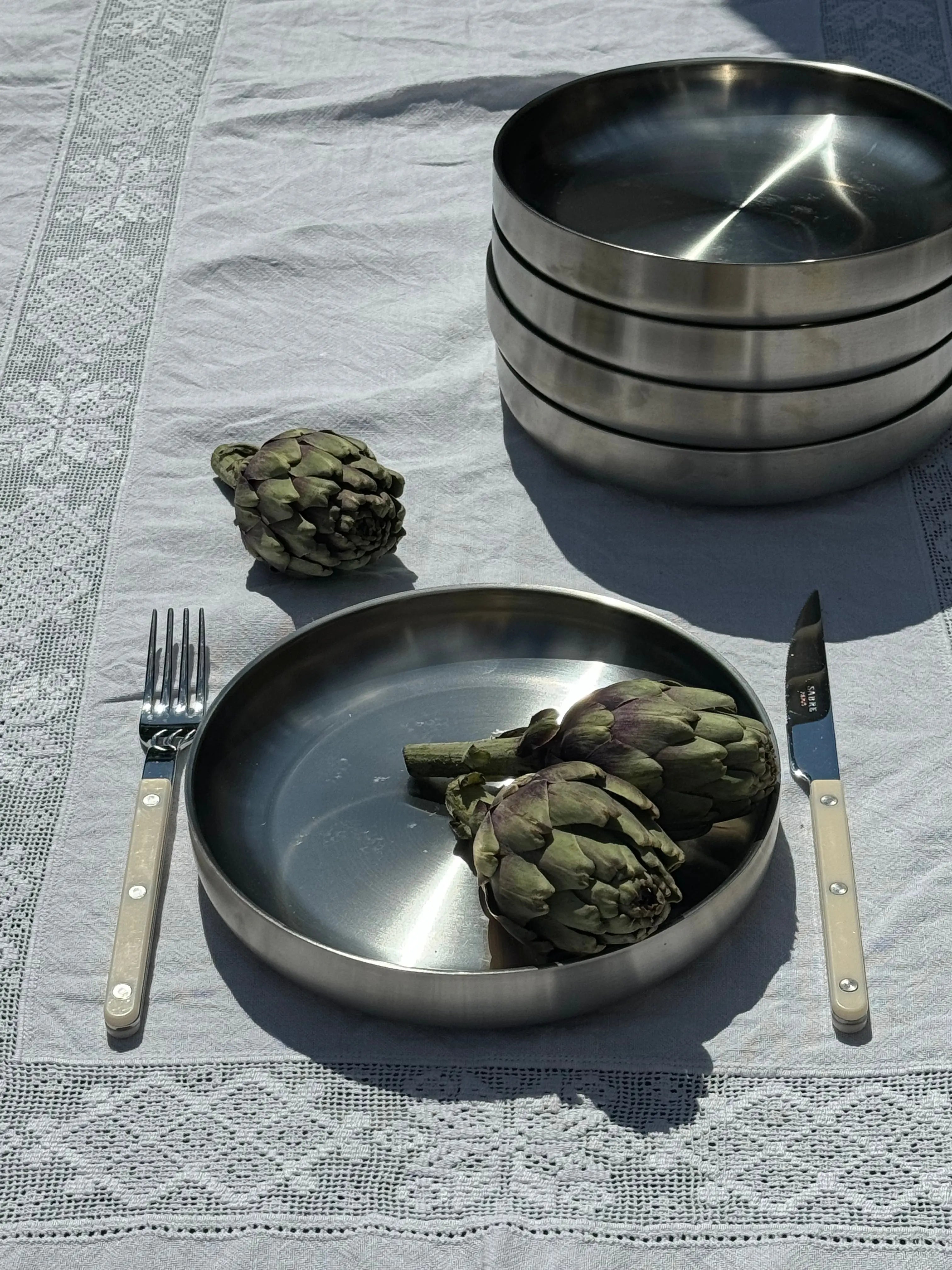 Tallerken i rustfrit stål | 21 cm Studio Hafnia