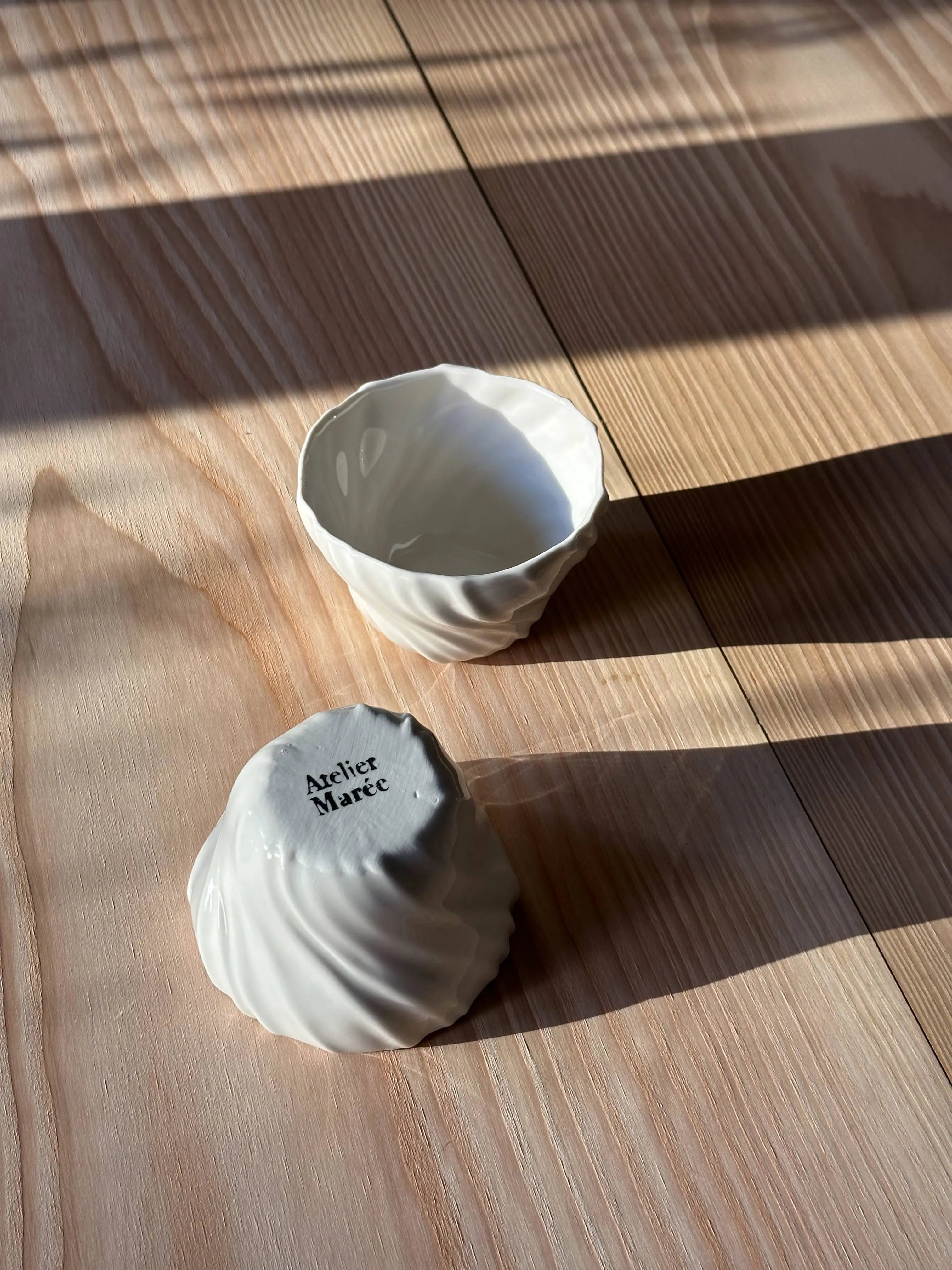 Tidevandskop af Atelier Marée | Hvid Porcelæn Atelier Marée