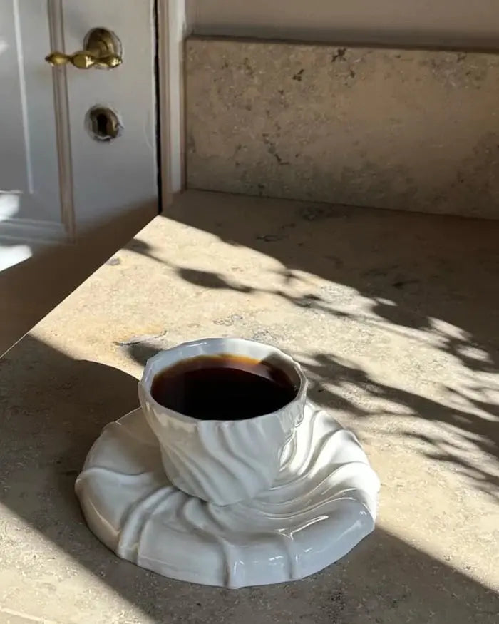 Tidevandstallerken af Atelier Marée | Hvid Porcelæn Atelier Marée