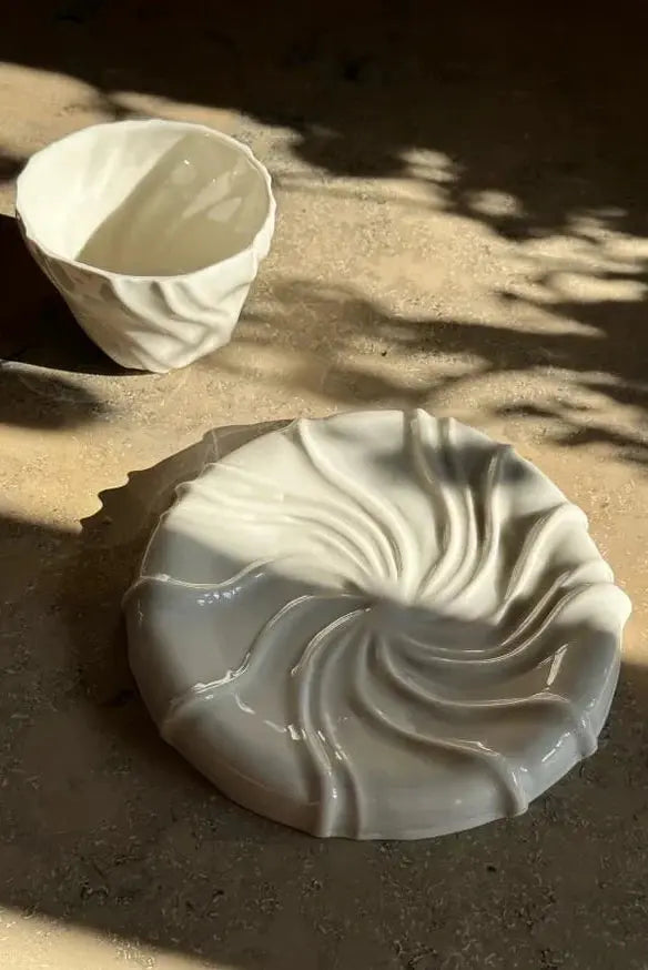 Tidevandstallerken af Atelier Marée | Hvid Porcelæn 17.5 cm