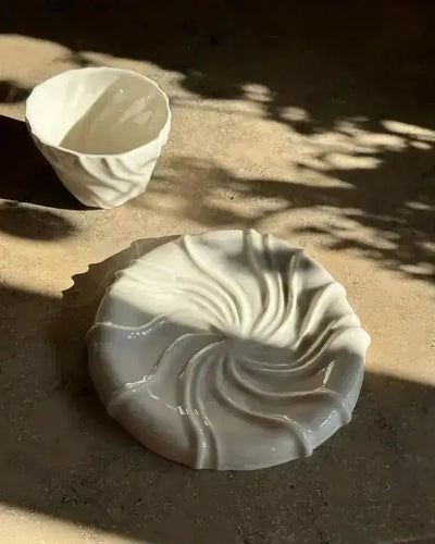 Tidevandstallerken af Atelier Marée | Hvid Porcelæn 17.5 cm Atelier Marée