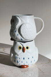 Uglekrus med hank i hvid keramik fra Japan Studio Hafnia