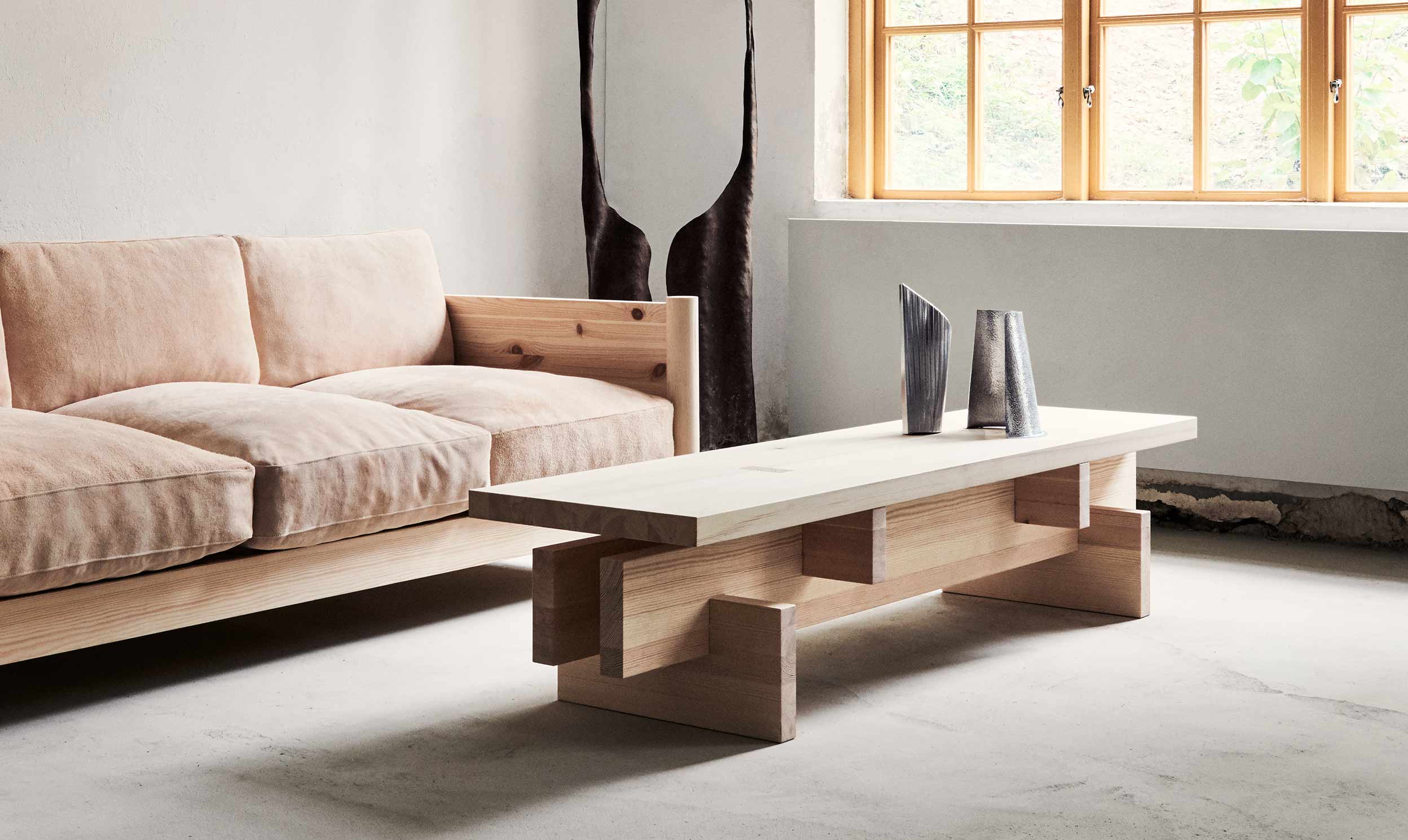 Verk BENCH V.LF.01 – Bænk i massivt svensk fyrretræ Verk