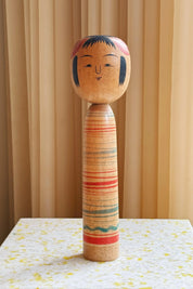 Vintage Kokeshi Dukke Nr. 176 fra Japan – Håndlavet | H30 cm Studio Hafnia