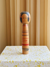 Vintage Kokeshi Dukke Nr. 184 fra Japan – Håndlavet | H24,5 cm Studio Hafnia