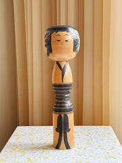 Vintage Kokeshi Dukke Nr. 191 fra Japan – Håndlavet | H30 cm Studio Hafnia