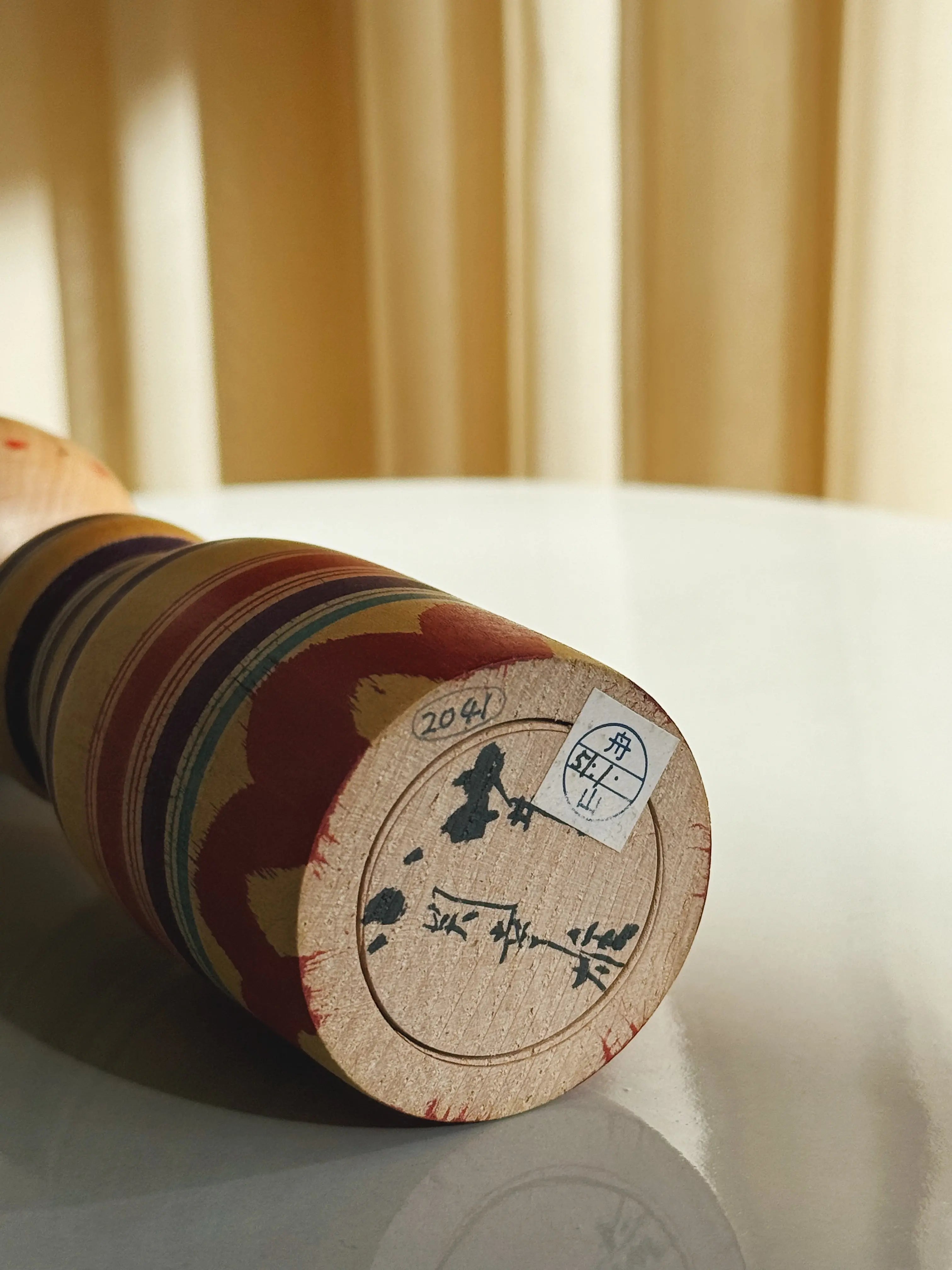 Vintage Kokeshi Dukke Nr. 235 fra Japan – Håndlavet | H 18 cm Studio Hafnia