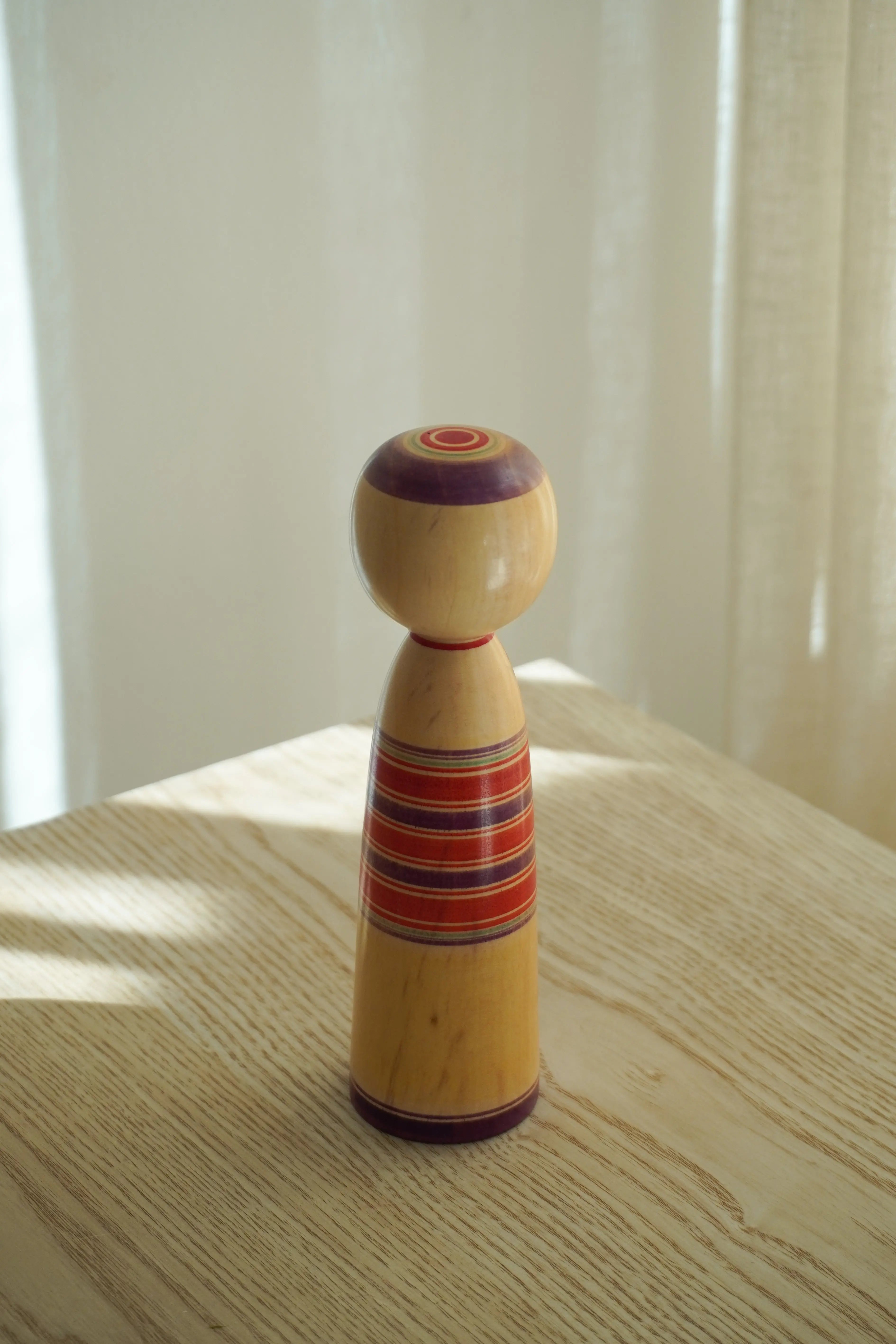 Vintage Kokeshi Dukke Nr. 247 fra Japan – Håndlavet | H 18,8 cm