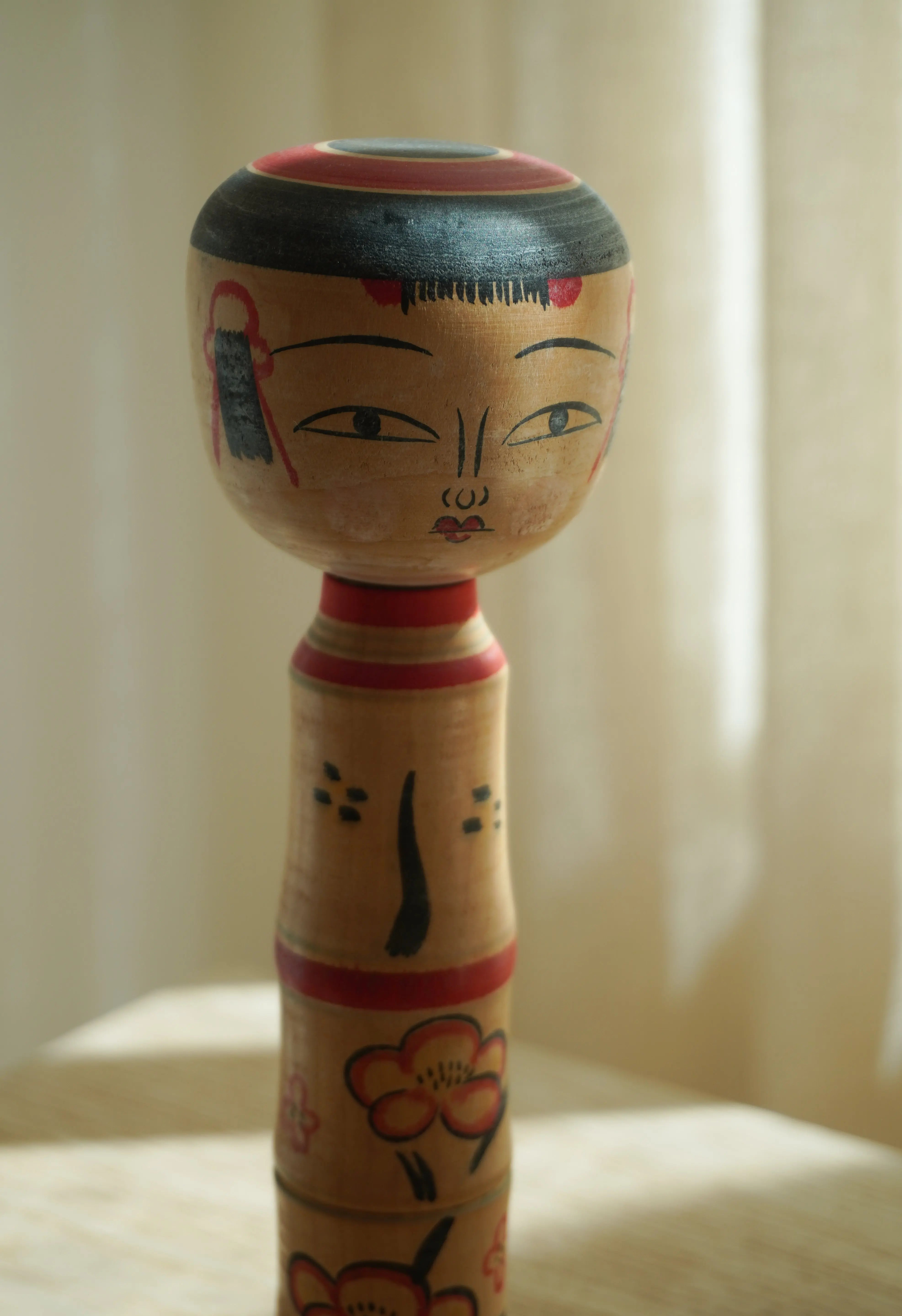 Vintage Kokeshi Doll No. 250 from Japan – Handmade | H 21.5 cm