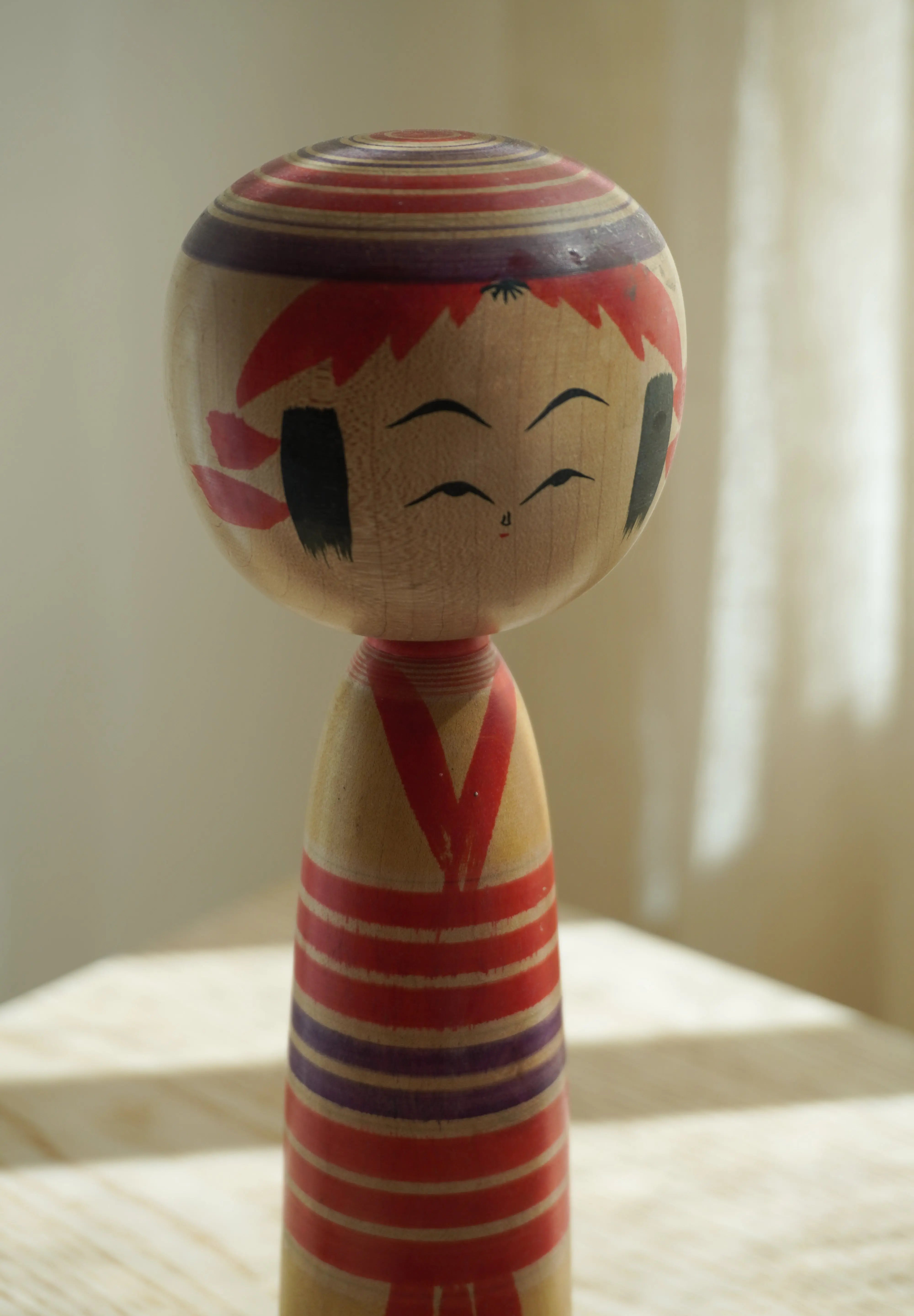 Vintage Kokeshi Doll No. 252 from Japan – Handmade | H 22 cm