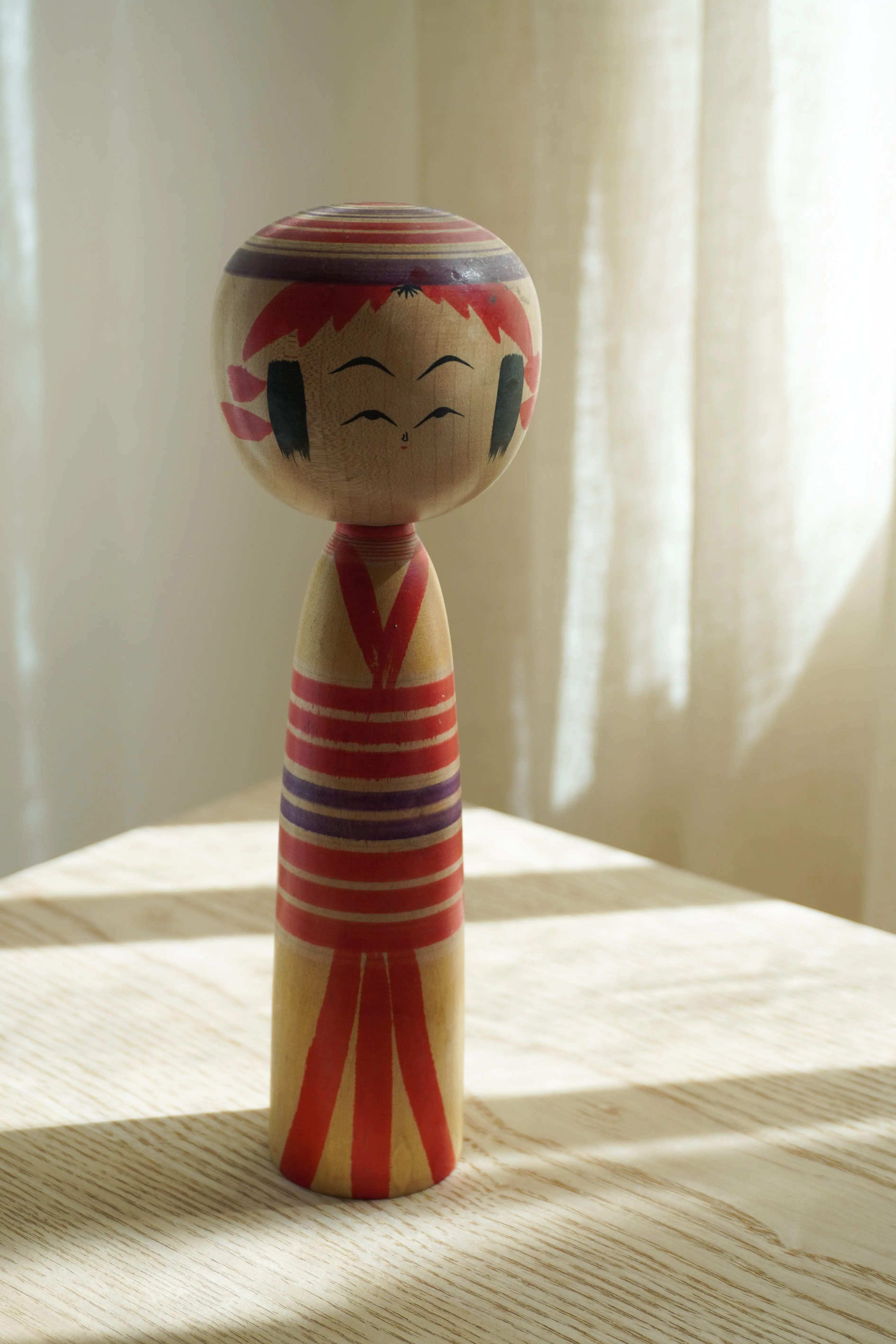 Vintage Kokeshi Doll No. 252 from Japan – Handmade | H 22 cm