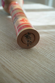 Vintage Kokeshi Dukke Nr. 256 fra Japan – Håndlavet | H 25 cm