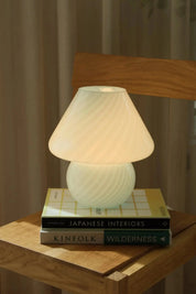 Vintage Murano Mushroom Bordlampe | Blå, H26 cm Studio Hafnia