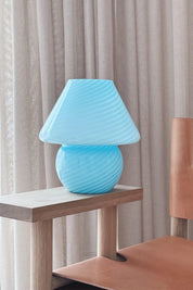 Vintage Murano Mushroom bordlampe | Blå, H26 cm Studio Hafnia