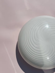 Vintage Murano Plafondlampe i Hvidt Swirl Glas | Loft-/Væglampe Ø29 cm Studio Hafnia