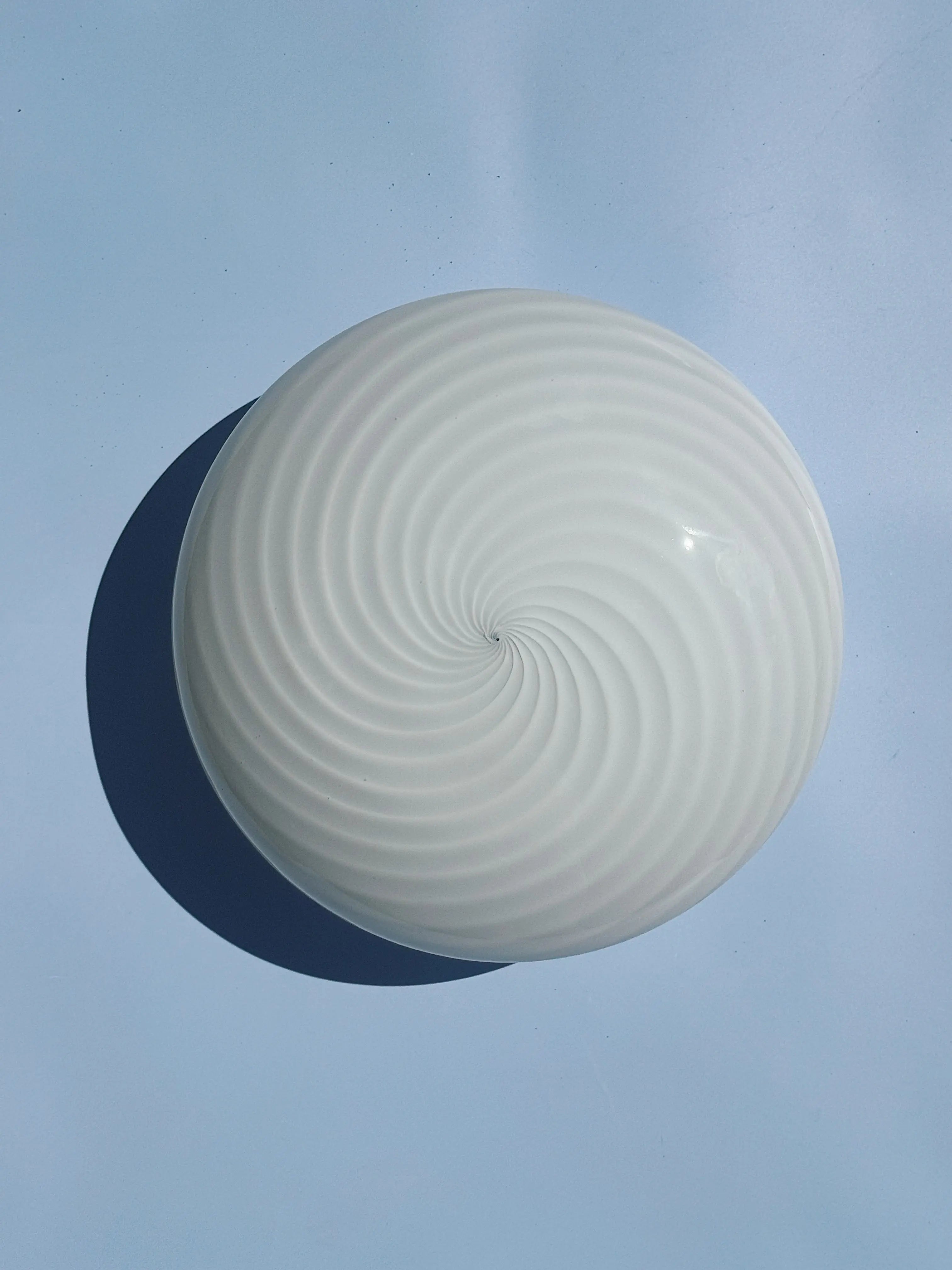 Vintage Murano Plafondlampe med Messingkant | Ø36 cm Studio Hafnia