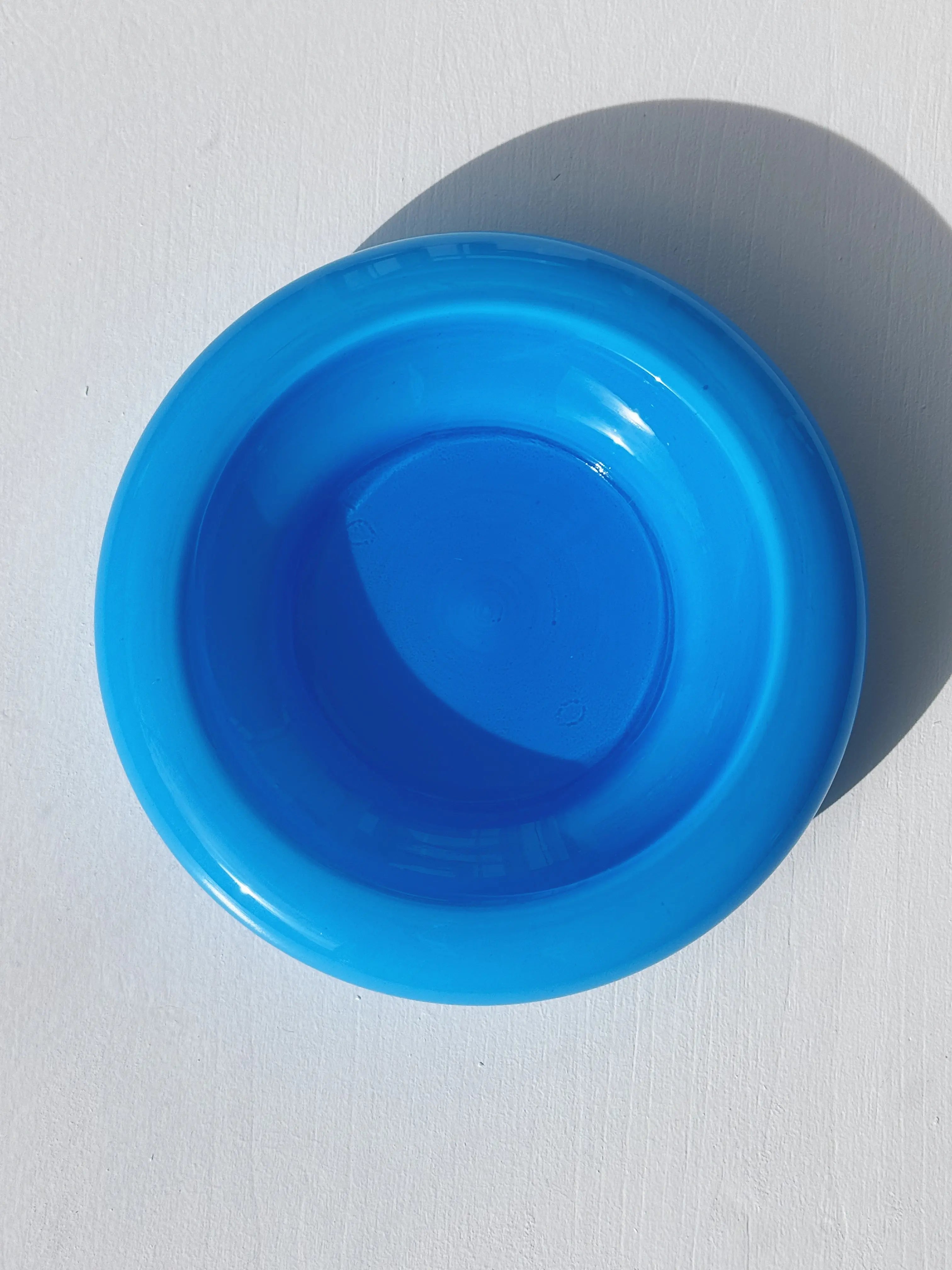 Vintage Murano Skål i Blå Opalglas | Ø22 cm Studio Hafnia