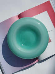 Vintage Murano Skål i Lysegrøn Opalglas | D24 cm Studio Hafnia