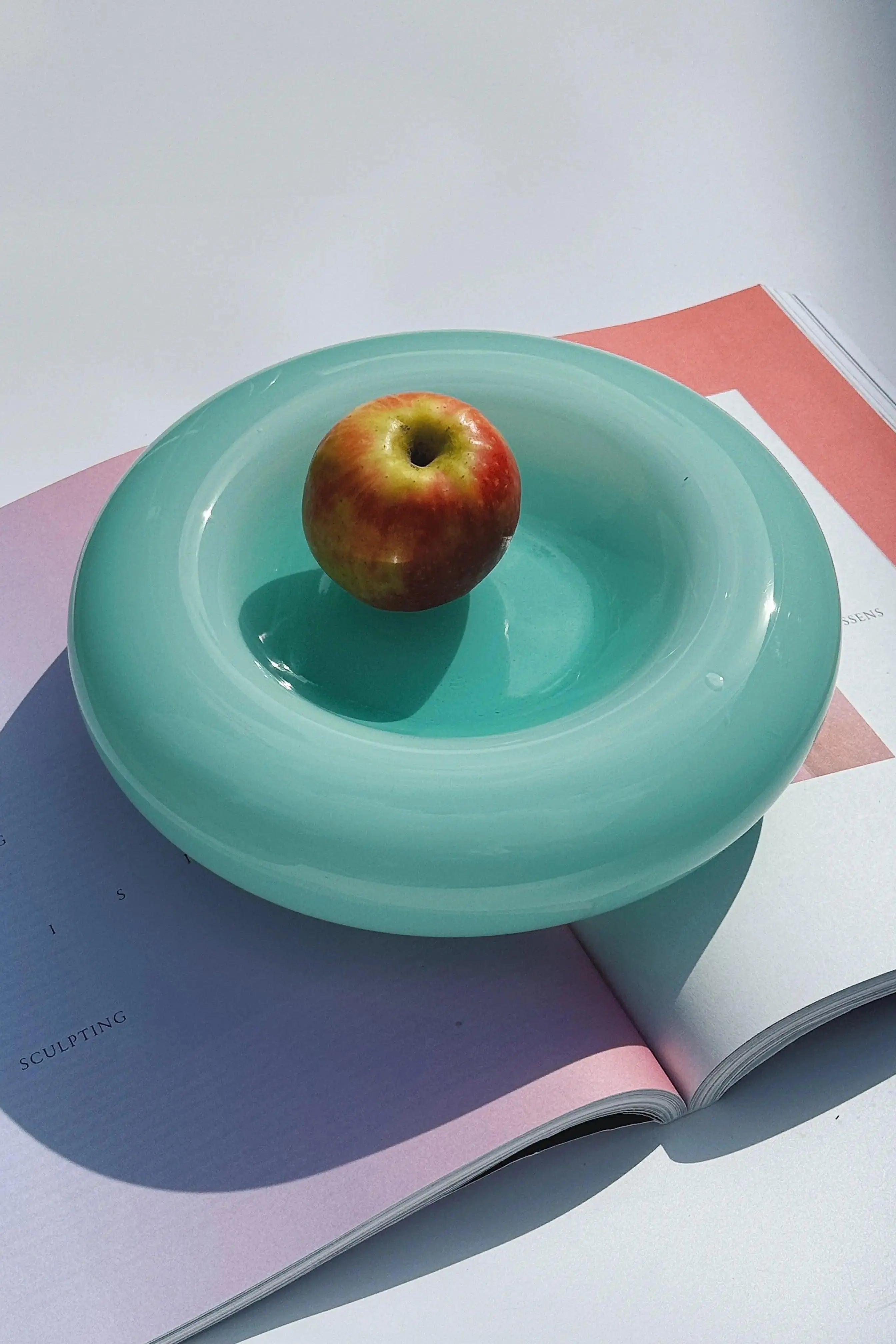 Vintage Murano Skål i Lysegrøn Opalglas | D24 cm Studio Hafnia