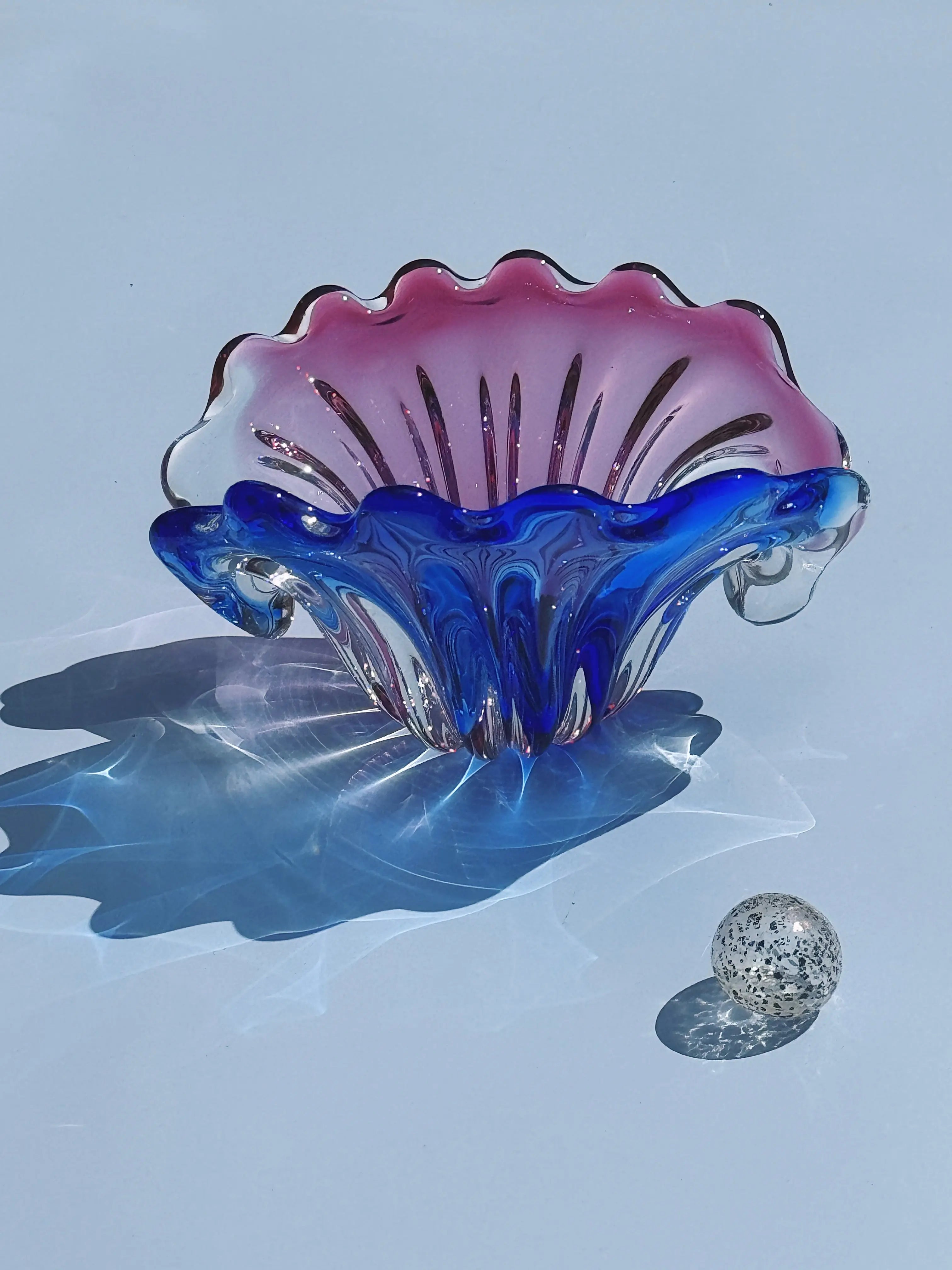 Vintage Murano Skål i Muslingeform | 20 cm Studio Hafnia