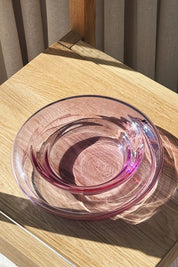 Vintage Murano Skål i Rosa Glas fra Carlo Moretti | Ø22 cm Studio Hafnia