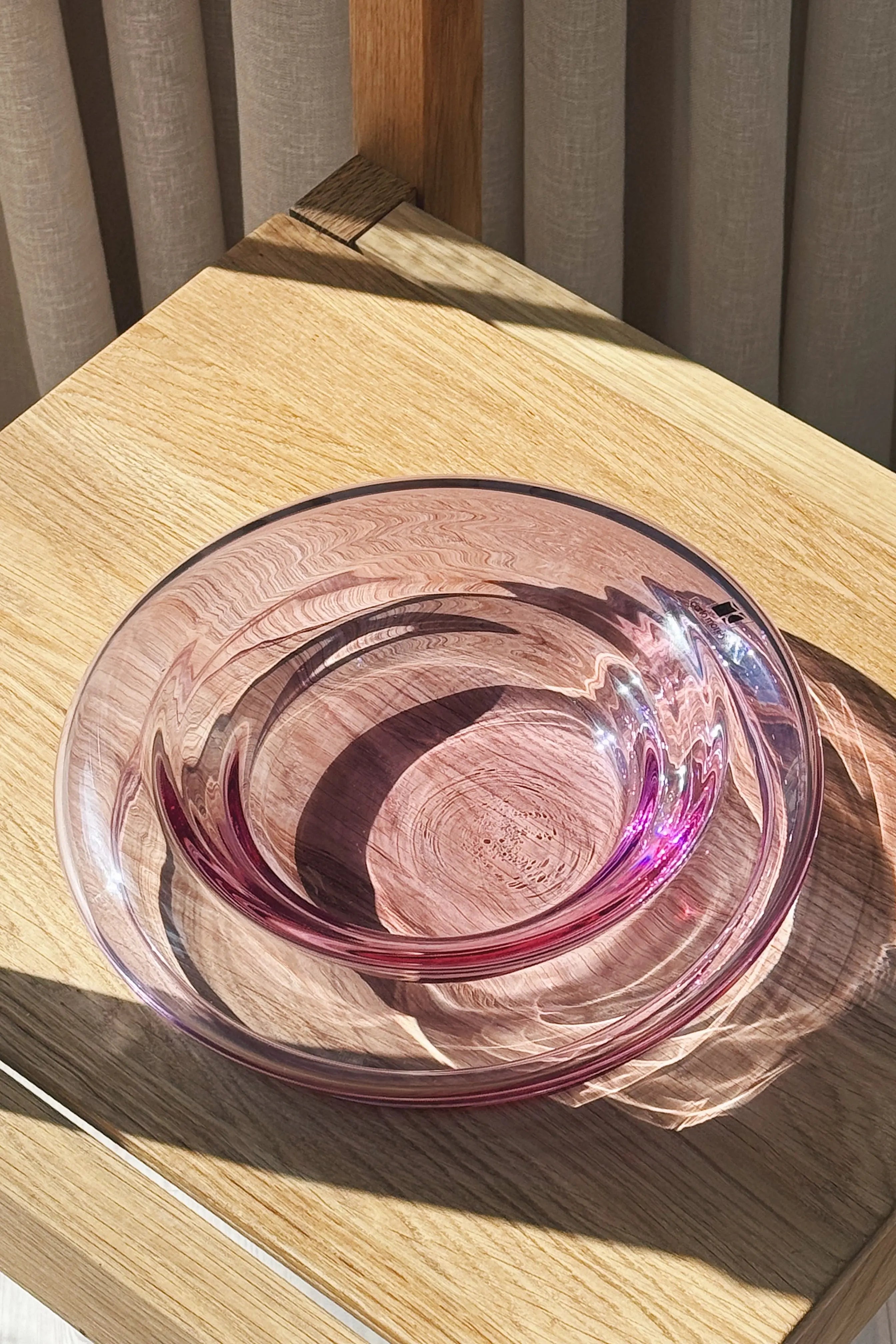 Vintage Murano Skål i Rosa Glas fra Carlo Moretti | Ø22 cm Studio Hafnia