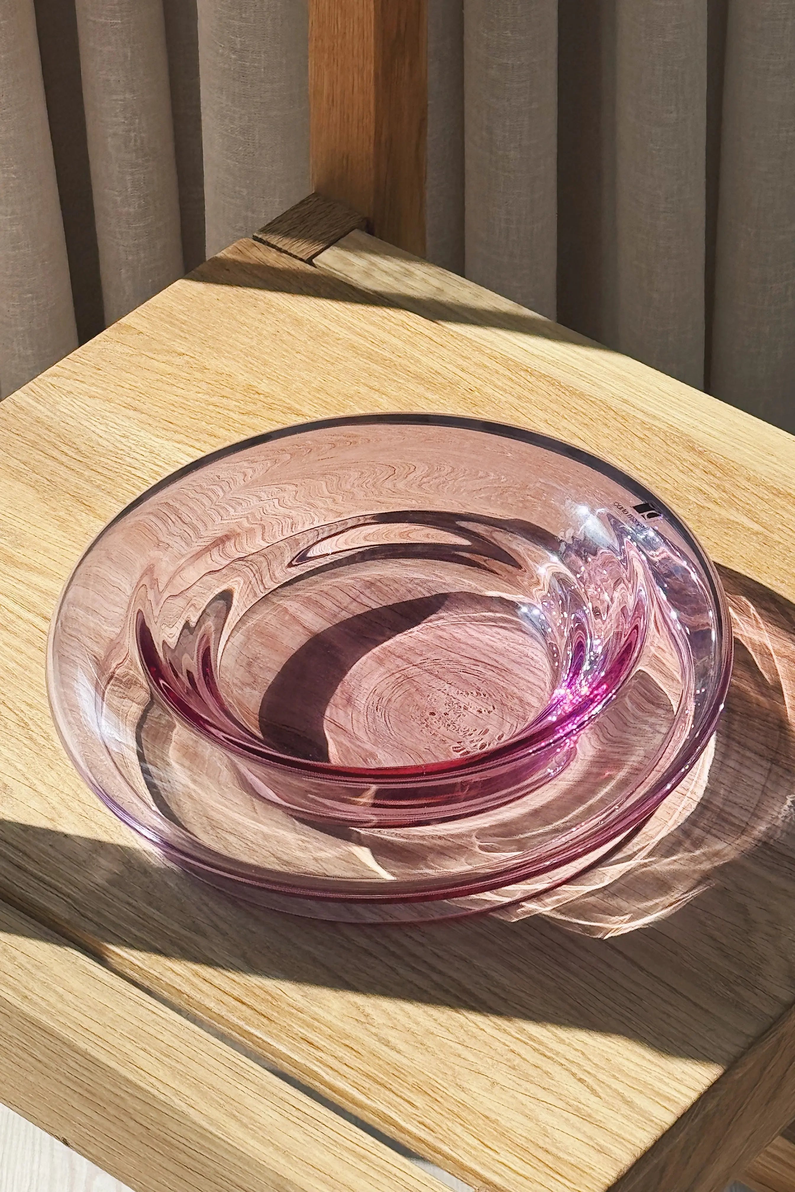 Vintage Murano Skål i Rosa Glas fra Carlo Moretti | Ø22 cm Studio Hafnia