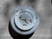 Vintage Murano Swirl Plafond Loft-/Væglampe | Hvid | 29 cm Studio Hafnia