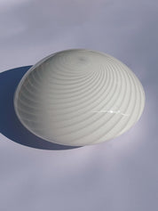 Vintage Murano Swirl Plafond lofts/væglampe | Hvid 28 cm Studio Hafnia