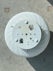 Vintage Murano Swirl Plafond lofts/væglampe | Hvid 28 cm Studio Hafnia