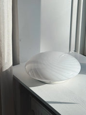 Vintage Murano Swirl Plafond lofts/væglampe | Hvid 28 cm Studio Hafnia