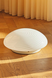 Vintage Murano Swirl Plafond lofts/væglampe | Hvid 30 cm Studio Hafnia