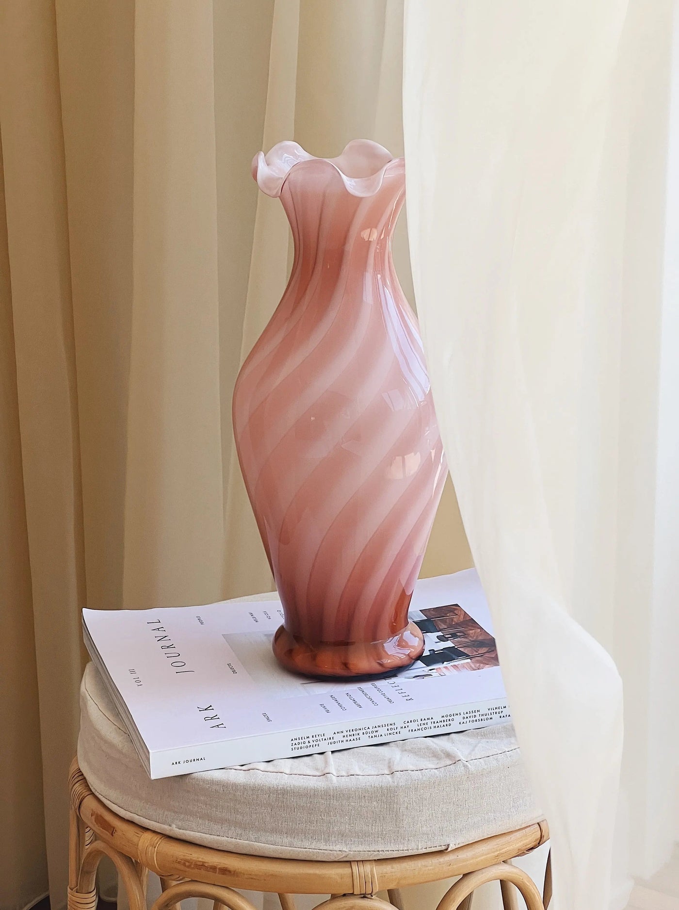 Vintage Murano Vase | Rosa H35 cm Murano