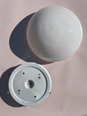 Vintage Murano plafond lofts-/væglampe | Hvid, Ø33 cm Studio Hafnia