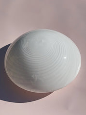 Vintage Murano plafond lofts-/væglampe | Hvid, Ø33 cm Studio Hafnia