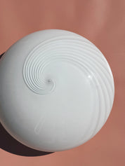 Vintage Murano plafond loftslampe/væglampe | Hvid, Ø37 cm Studio Hafnia
