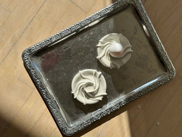 Æggebæger af Atelier Marée | Hvidt Porcelæn Atelier Marée