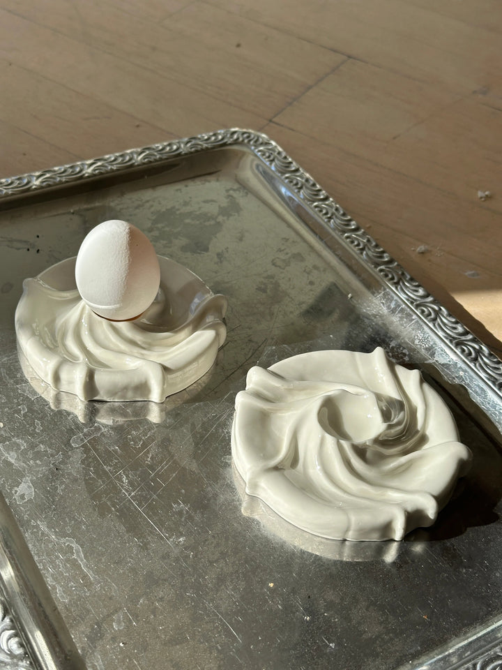 Æggebæger af Atelier Marée | Hvidt Porcelæn Atelier Marée