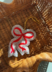 Christmas Kantha Sløjfe Ornament – Sissel Edelbo Julepynt Sissel Edelbo